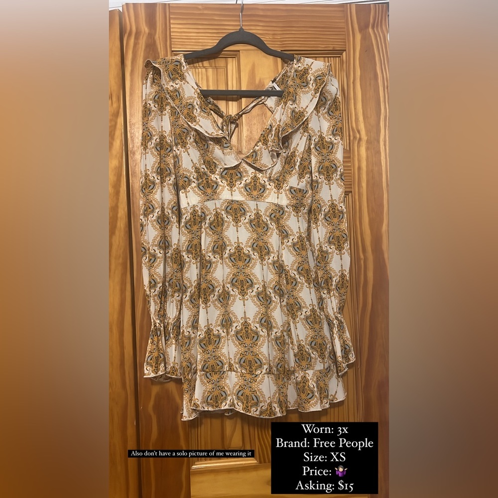 Free People long sleeve mini dress